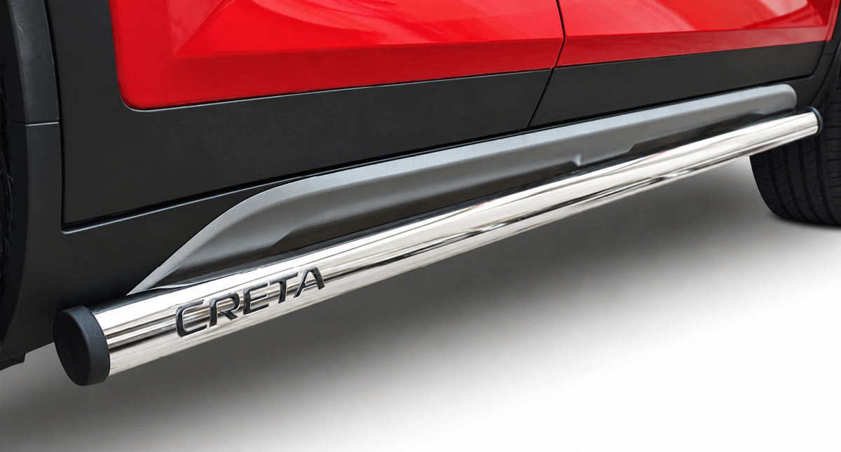 Hyundai Creta 2020 Polished Stainless Steel Side Bars