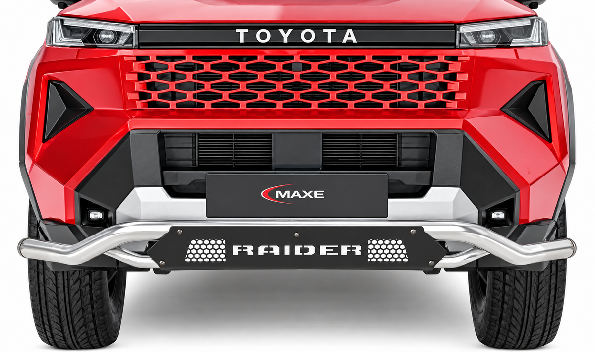 Toyota Raider 2026 Polished Stainless Steel Parking Sensor Compatible Front Styling Bar
