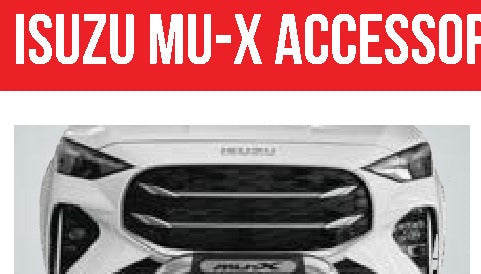 Isuzu MU-X PDC Nudge Bar Stainless with Branded Injection Mould