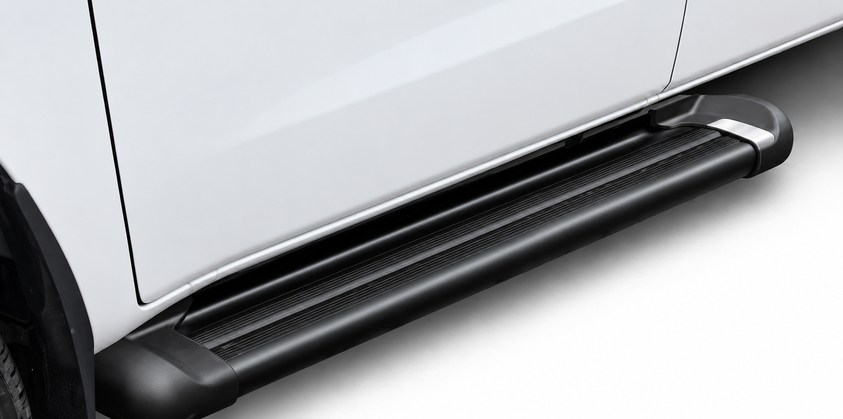 Peugeot Landtrek Single Cab Black Aluminium Running Boards