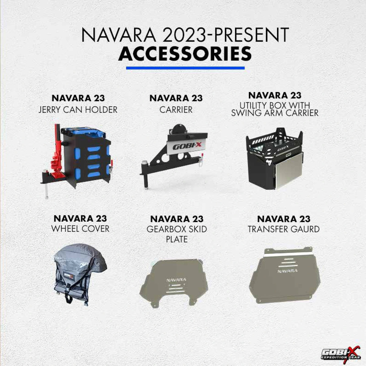Nissan Navara 2023+ Spare Wheel Cover - labelled accessory reference sheet