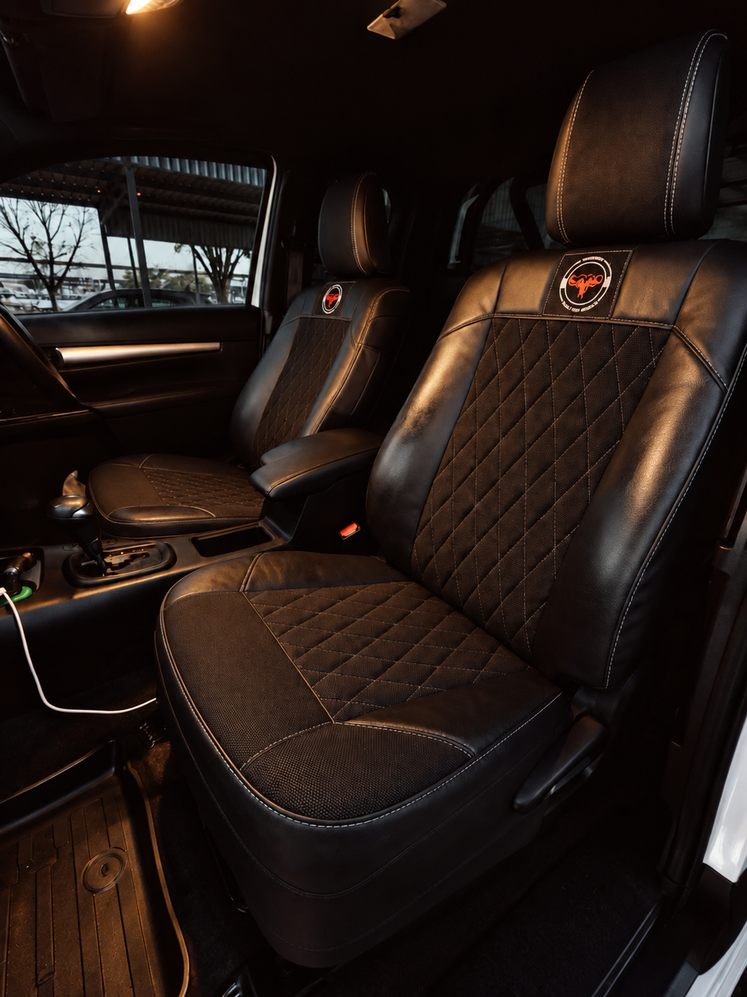 Saddleback Canvas & Leather Seat Covers – Single Cab
