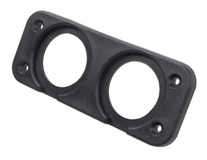 2 Hole Black Plastic Flush Mount Panel