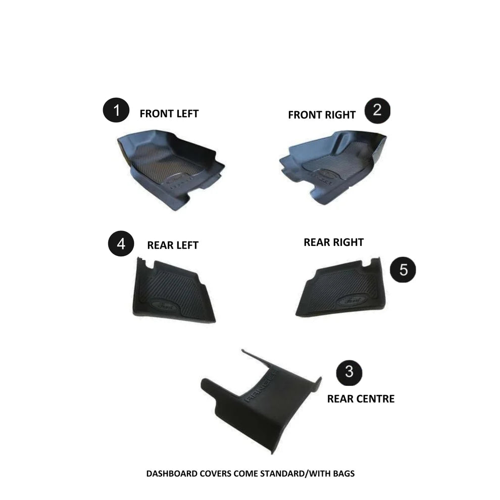 Ford Ranger 2011–2022 Right Rear Mat