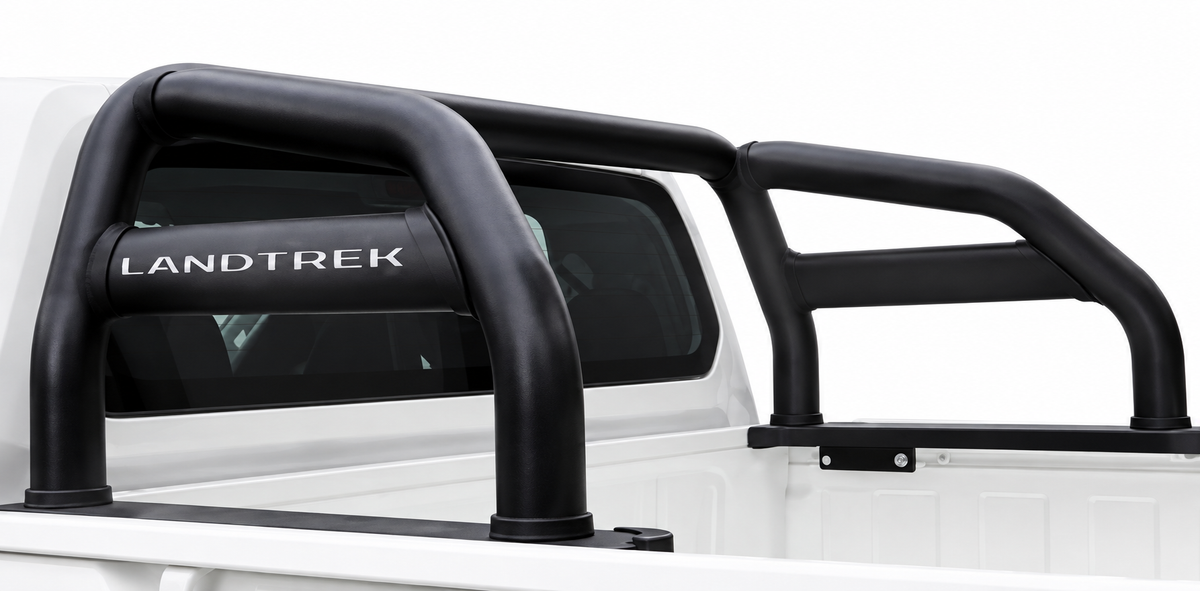 Peugeot Landtrek Black Stainless Steel Nudge Bar