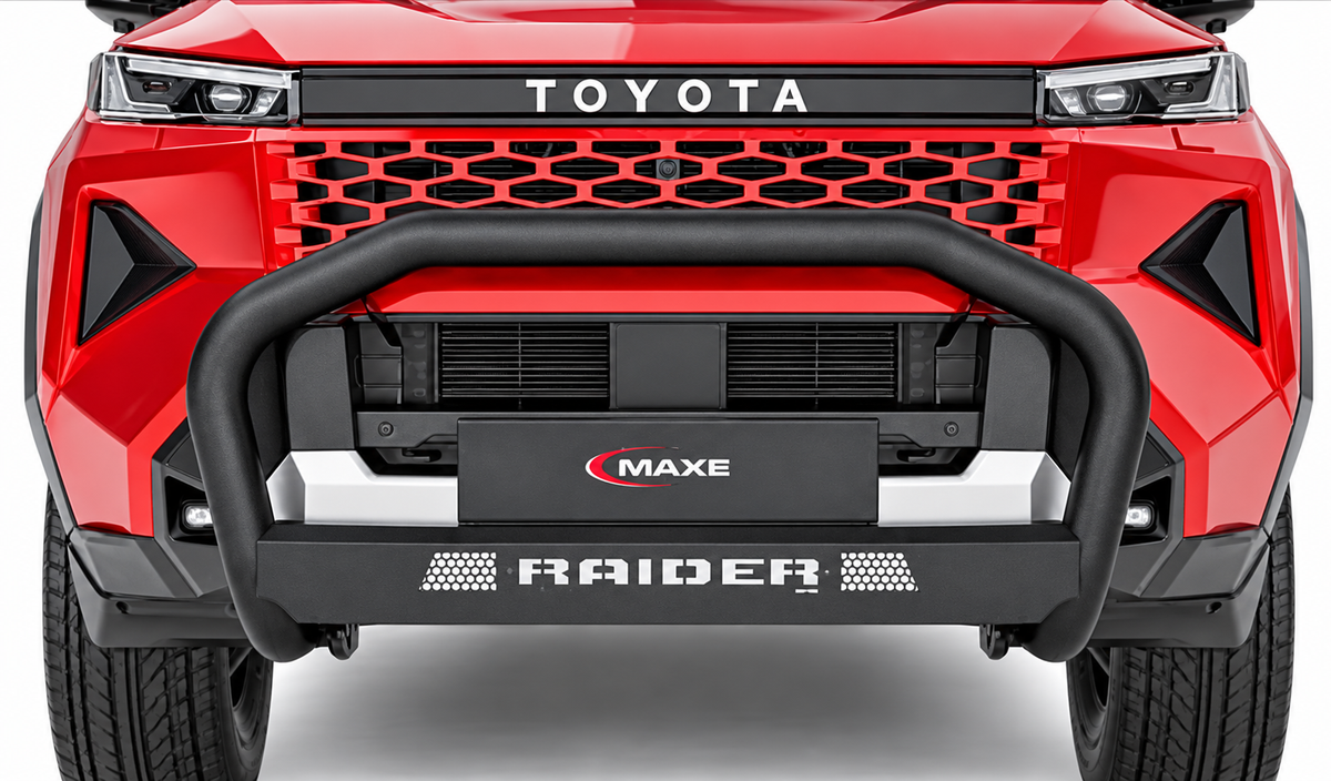 Toyota Raider 2026 Black Stainless Steel Parking Sensor Compatible Nudge Bar
