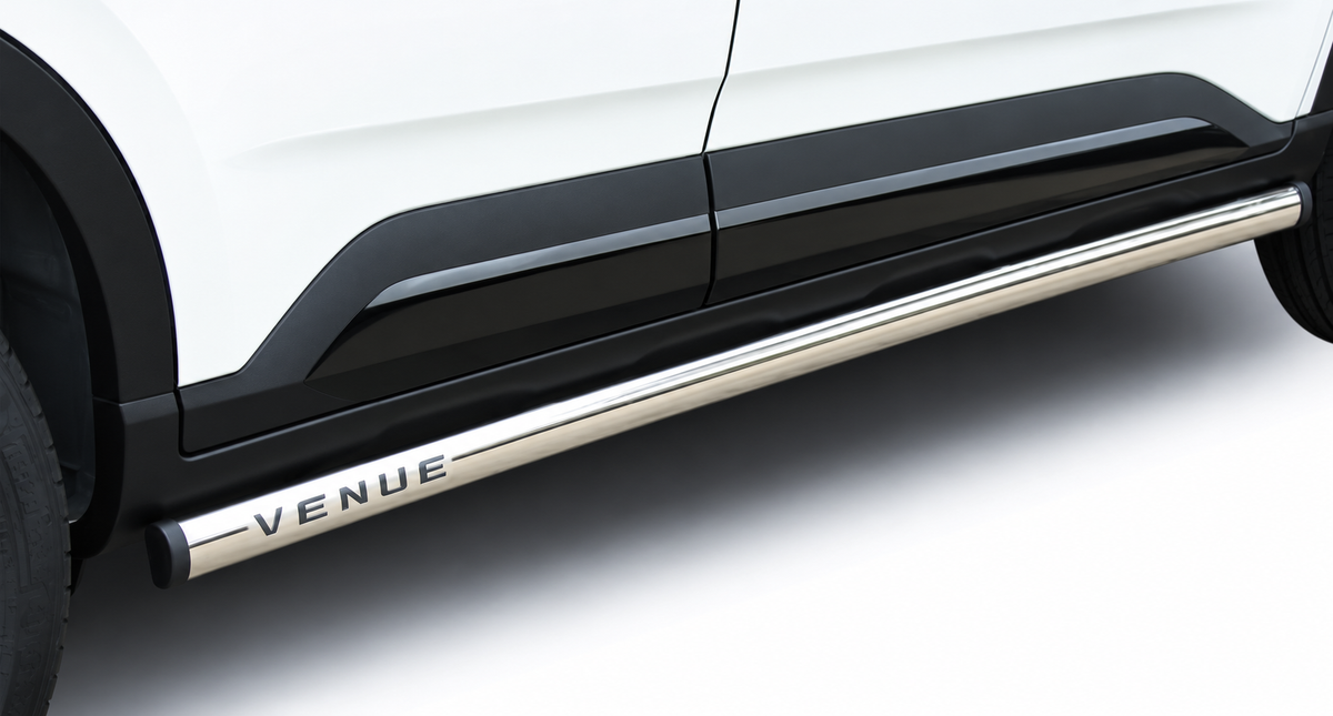 Hyundai Venue 2020 Polished Stainless Steel Side Bars