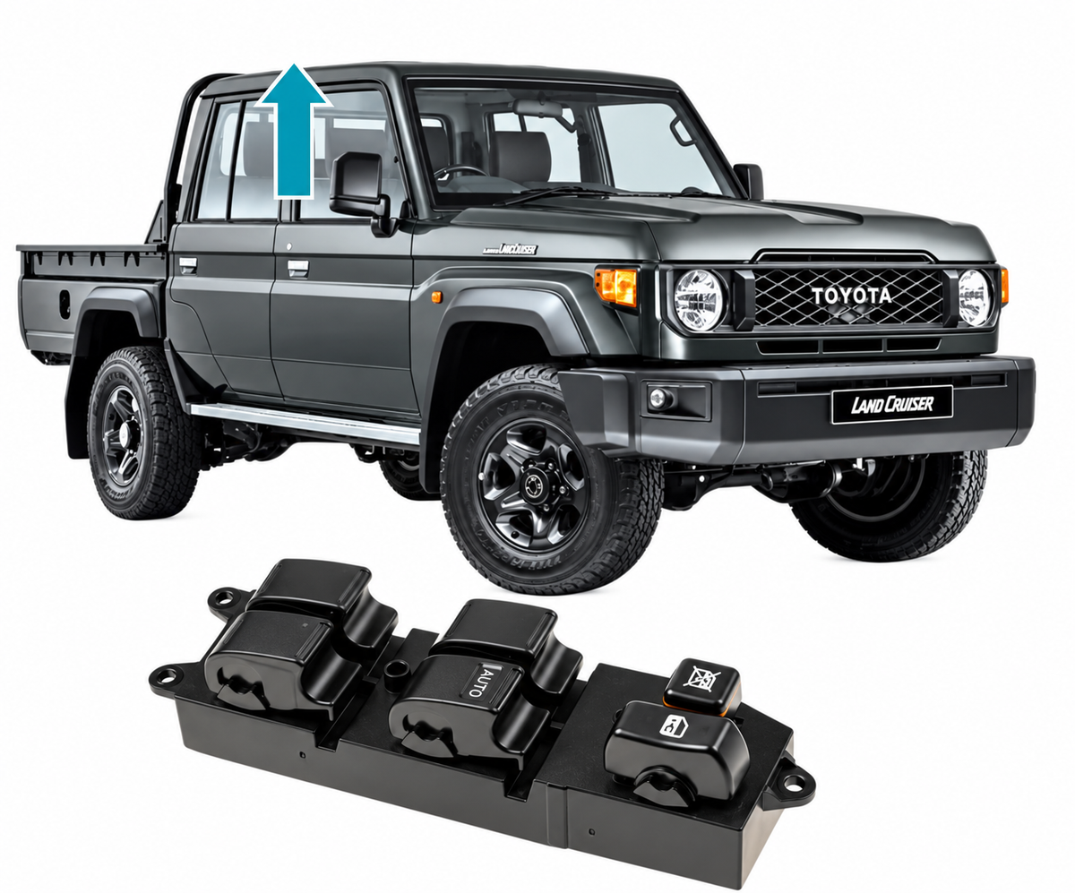 Toyota Land Cruiser 79 Double Cab Auto-Up Window Switch