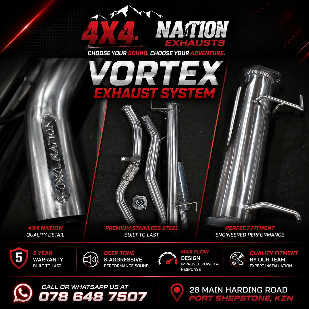 Vortex 4x4 Nation Exhaust System