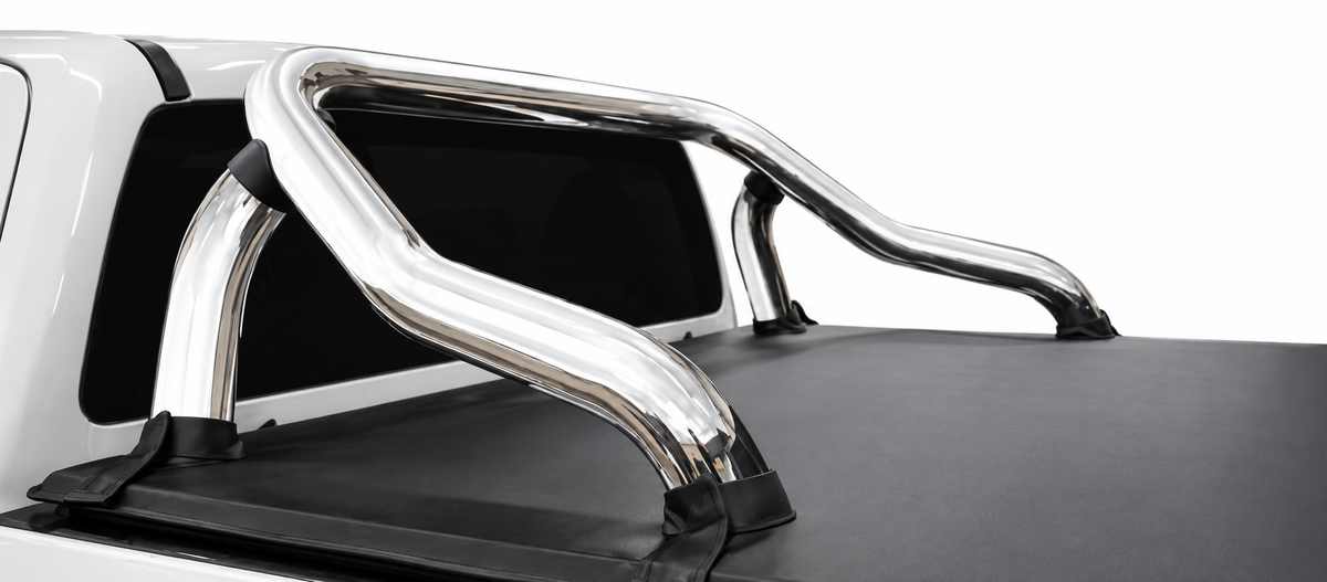 Isuzu D-Max Gen 7 Polished Stainless Steel Fleet Sports Bar – With Brake Light – Single Cab