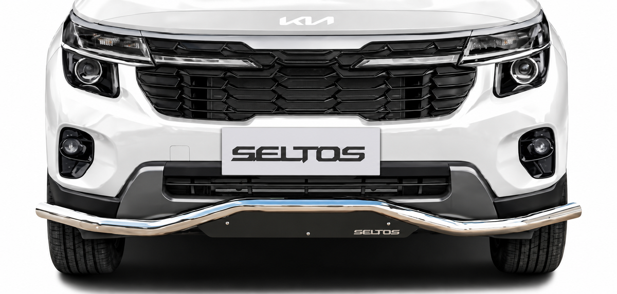 Kia Seltos 2024 Polished Stainless Steel Front Styling Bar