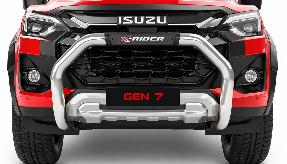 Isuzu D-Max X-Rider Gen 7 Polished Stainless Steel Nudge Bar