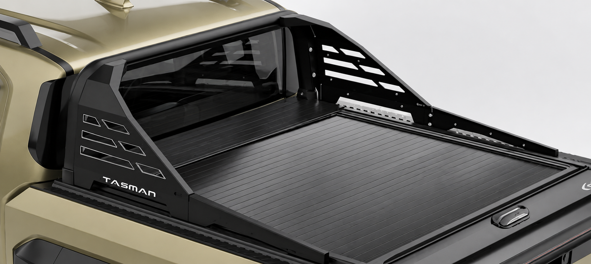 Kia Tasman Black RollaTop Compatible Sports Bar