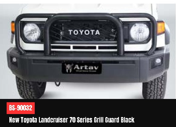New Toyota Land Cruiser 70 Series Grill Guard Black