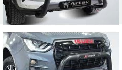 Isuzu Gen 7 X-RIDER Nudge Bar Black (Fits Gen 6 RT85 & Gen 7)