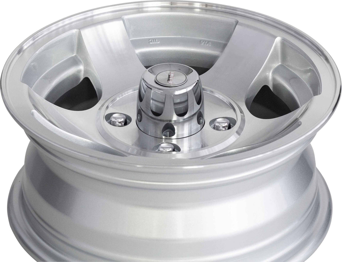 Bzr Machined Silver Alloy Wheel