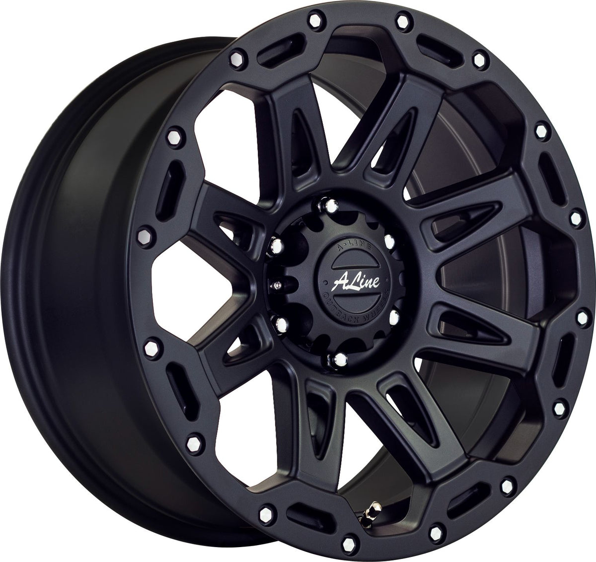 Duke Satin Black Alloy Wheel