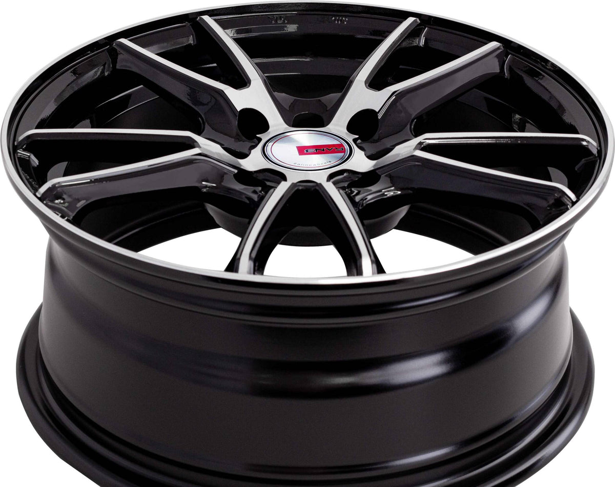 Fox Black Machined Face Alloy Wheel