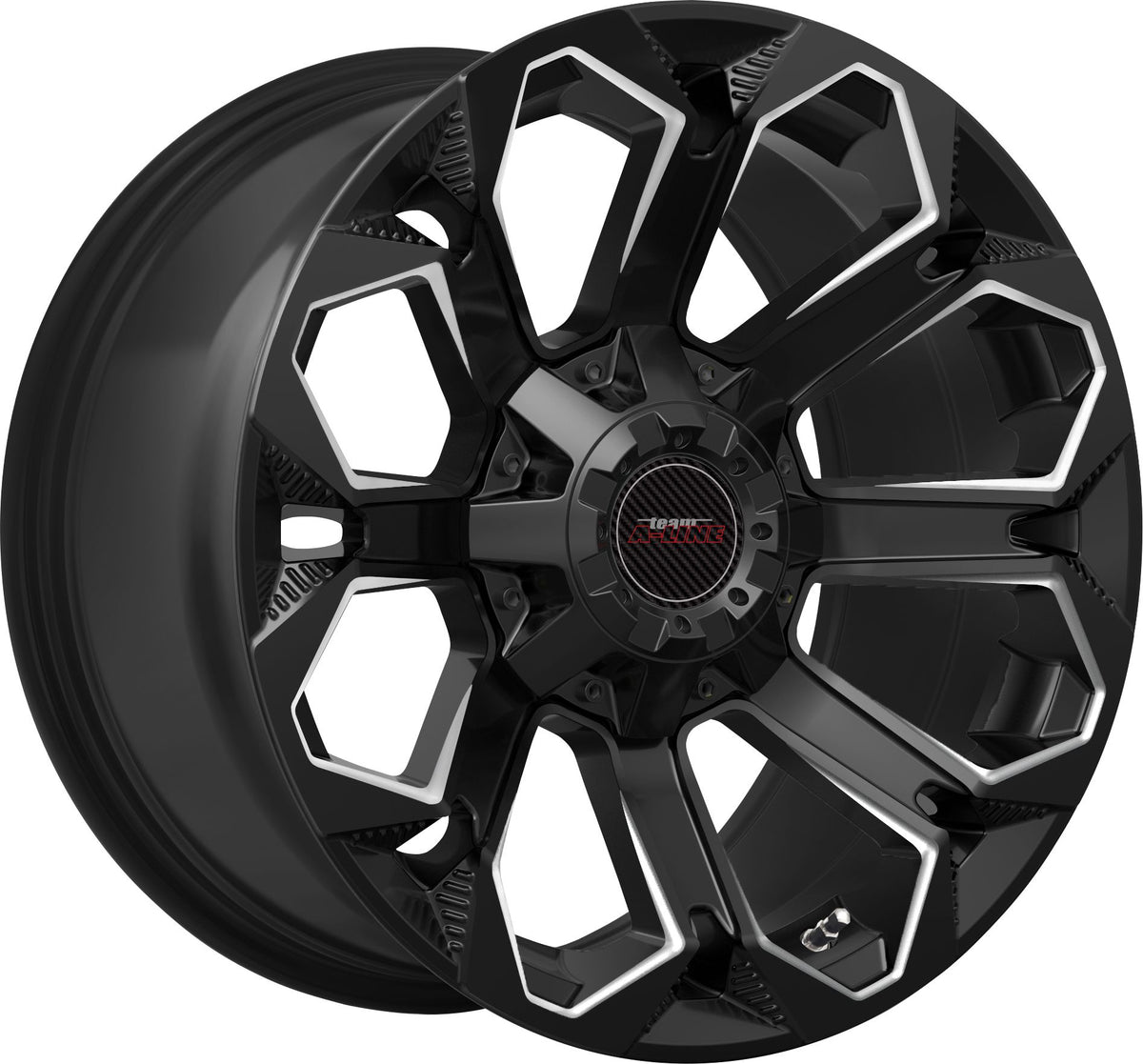 Hurricane Satinblk Milled Alloy Wheel