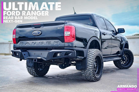 Ford Ranger 2012-2022 Armando Spartan Front Bumper With Hoop Design