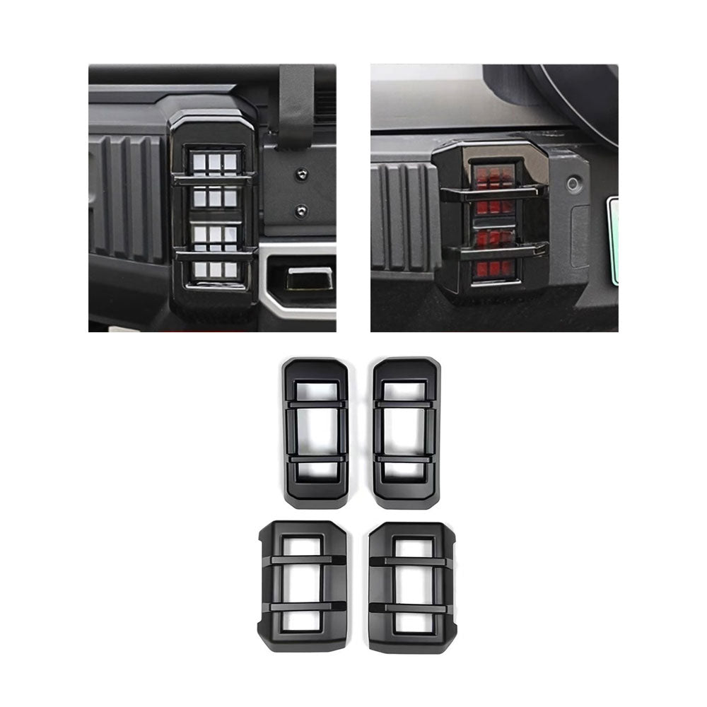 Jetour T2 Matt Black Fog Light Covers – 4-Piece