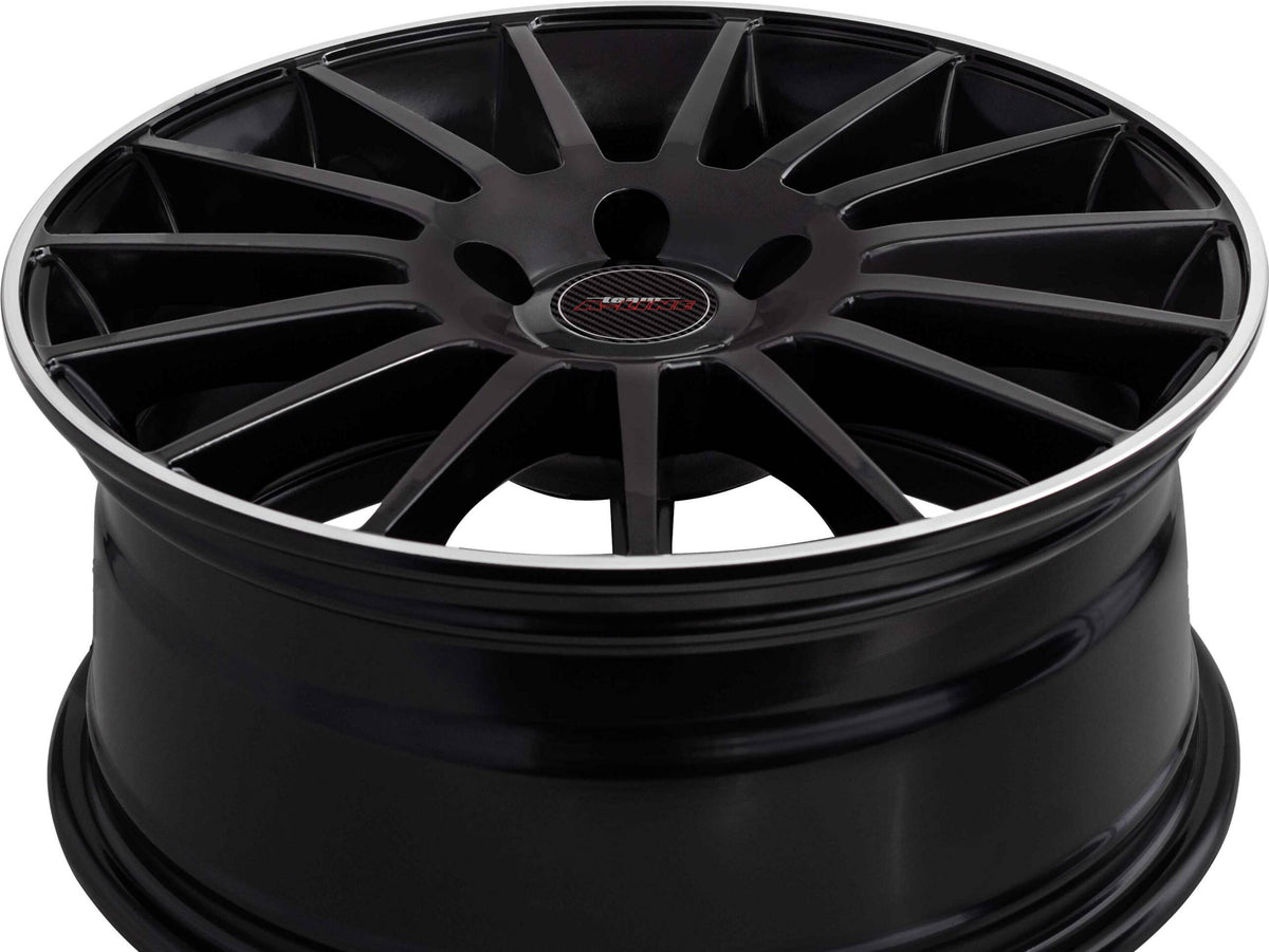 Maison Black Machined Lip Alloy Wheel