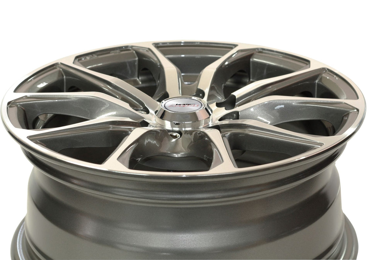 Mischief Gunmetal Machined Face Alloy Wheel
