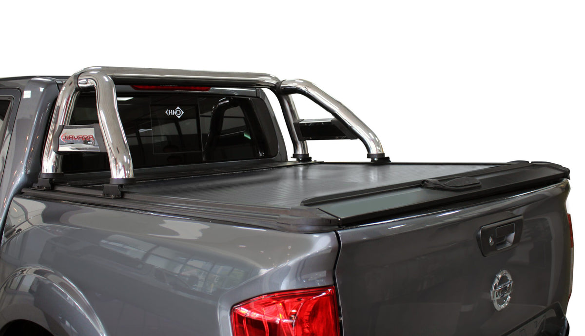 Nissan Navara Polished RollaTop-Compatible Sports Bar