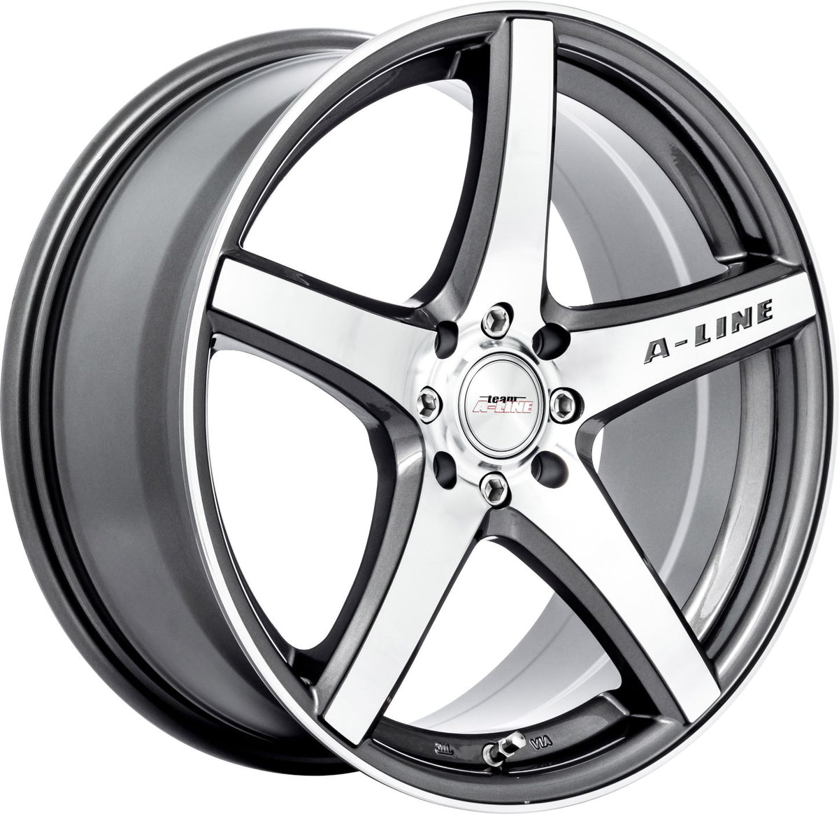 Orio Gunmetal Machined Face Alloy Wheel