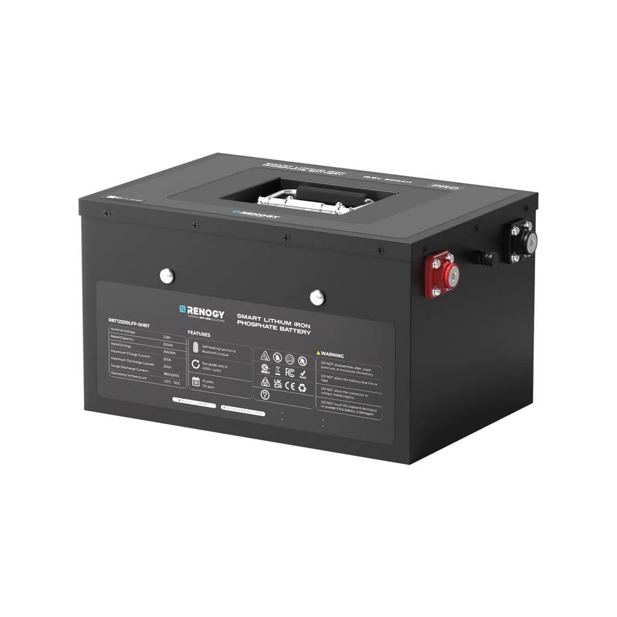 12V 200Ah Pro Underseat Smart LifePO4 Battery