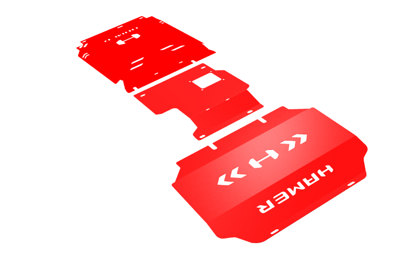 3 Piece under protection plate for Isuzu MU-X (2016 – 2020)