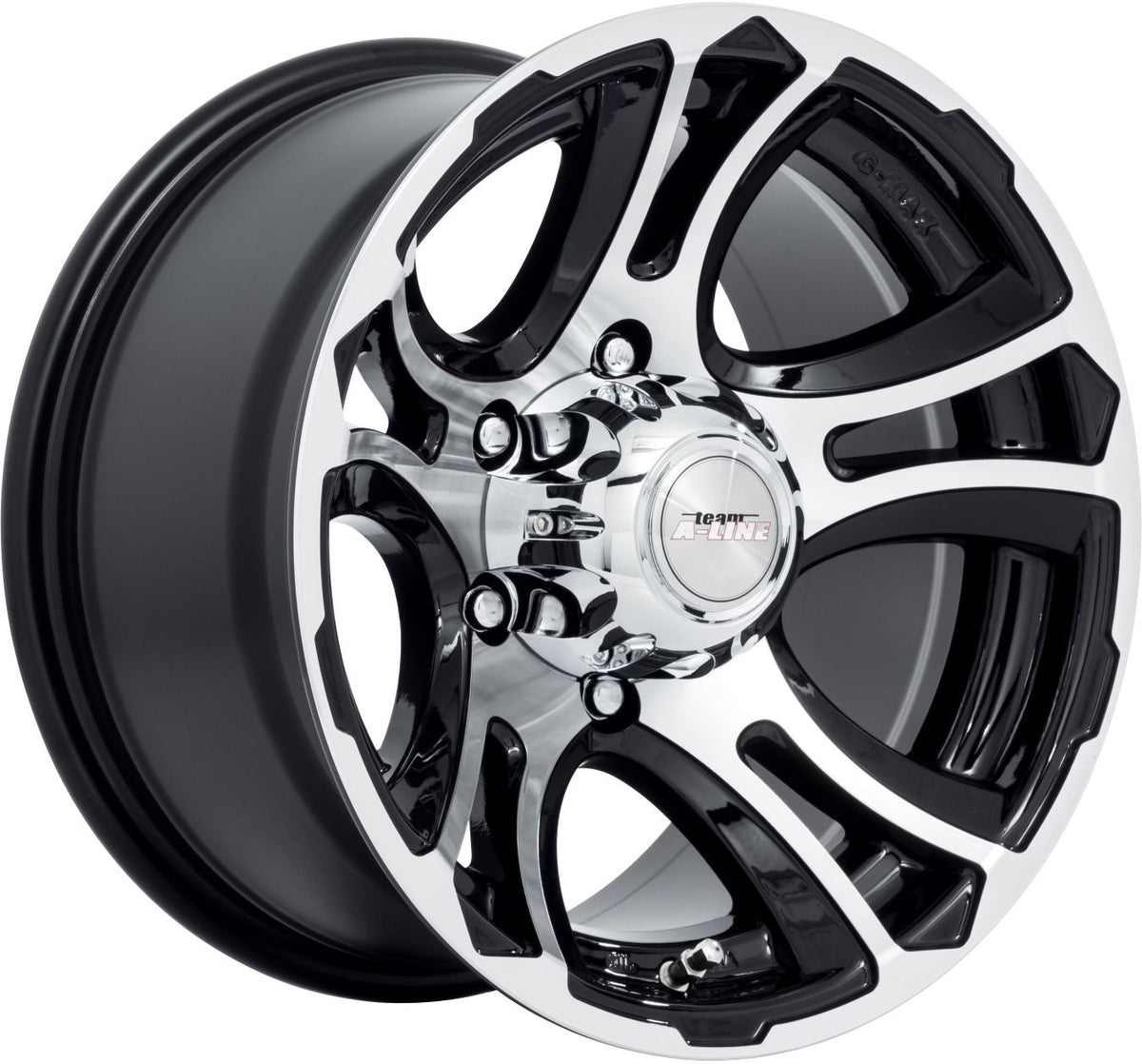 Rebel Black Machined Face Alloy Wheel
