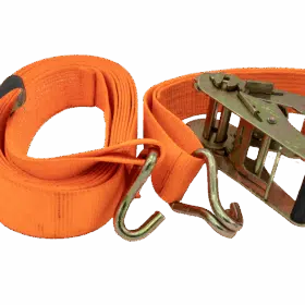 Heavy-Duty Ratchet Tie-Down Strap – Orange