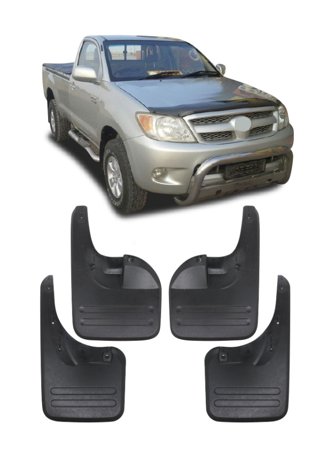 HILUX D4D 2005-2011 4X2 MUDFLAPS 4 PIECE