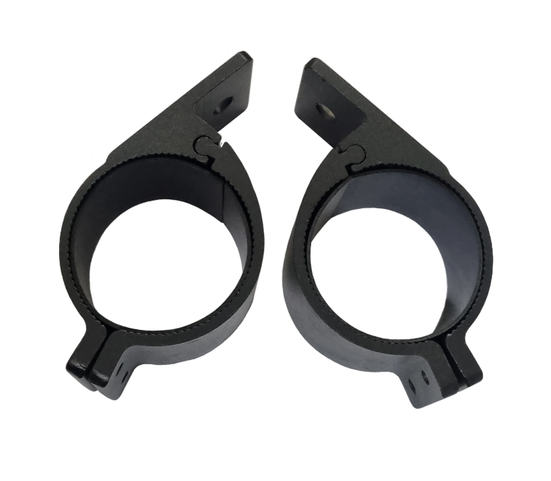 3 Inch (76mm) Nudge Bar LED Light Mounting Brackets - Set