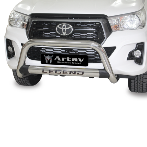 Toyota Hilux 6 Bend Sports Bar w Oval Side Plates Stainless (DC & EX) - DOES NOT FIT WITH TOYOTA OEM TONNEAU R 750,00