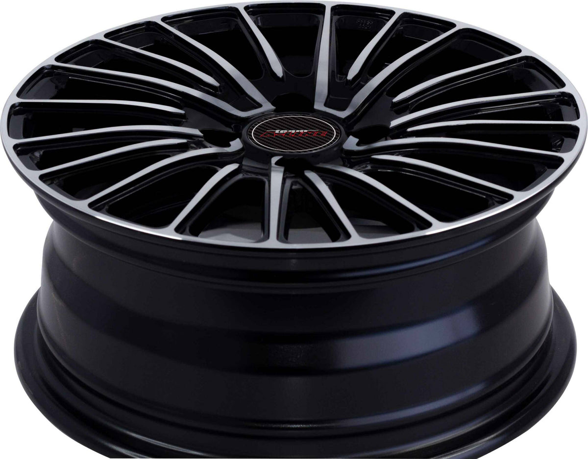 Techno Black Machined Face Alloy Wheel