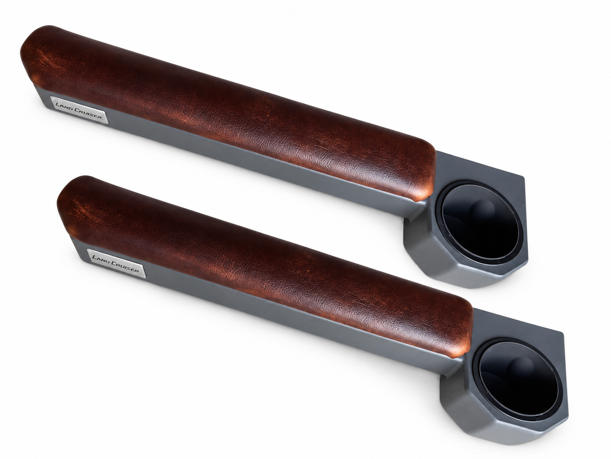 Toyota Land Cruiser 79 Magnetic Armrest & Cupholder – Textured Brown