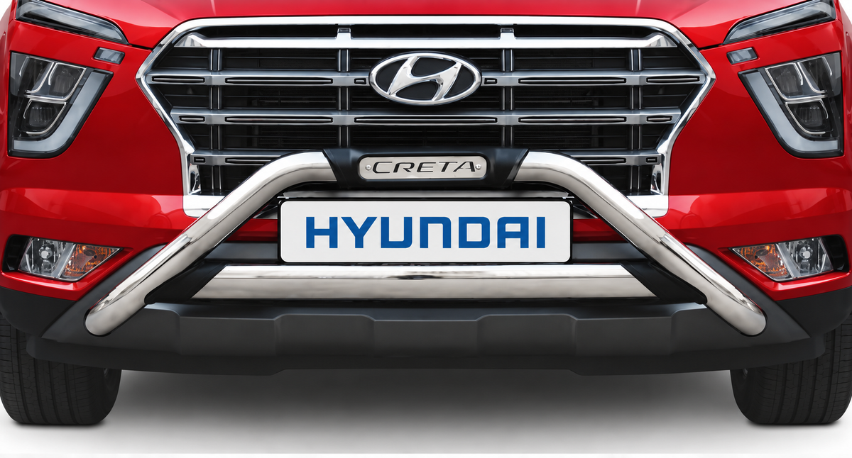 Hyundai Creta 2020 Polished Stainless Steel Nudge Bar