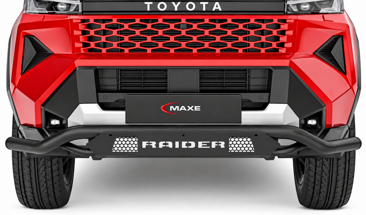 Toyota Raider 2026 Black Stainless Steel Parking Sensor Compatible Front Styling Bar