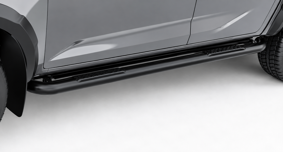 Isuzu D-Max Gen 7 Xtra Cab Black Stainless Steel Side Steps
