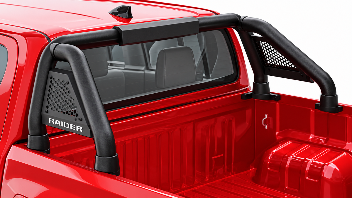 Toyota Raider 2026 Black Stainless Steel Short Leg Sill Mount Sports Bar