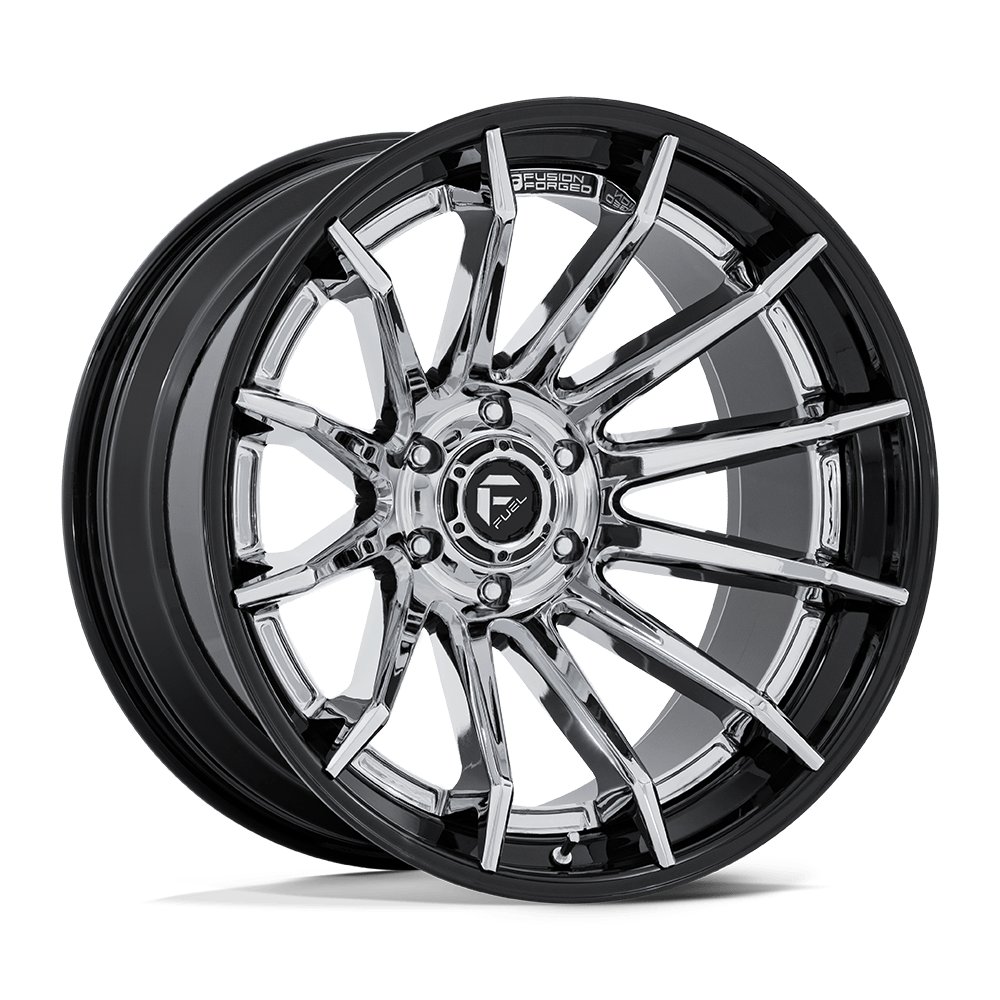 Burn Alloy Wheel – Chrome with Gloss Black Lip