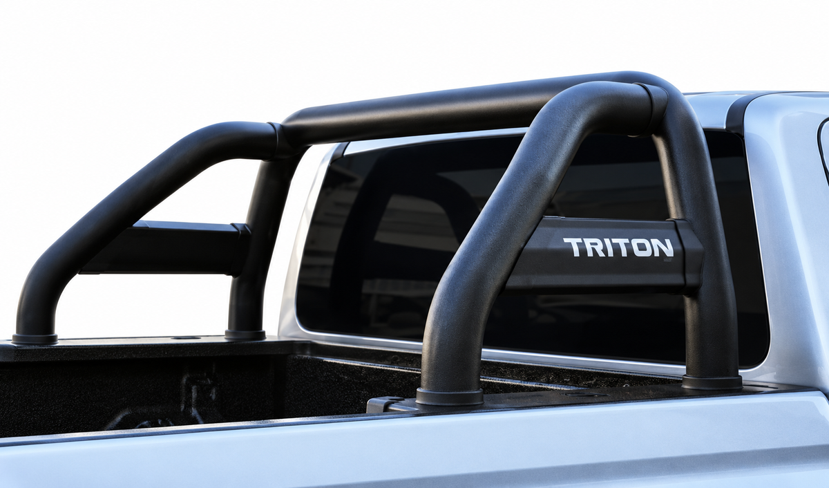 Mitsubishi Triton Double Cab Black Stainless Steel Sports Bar