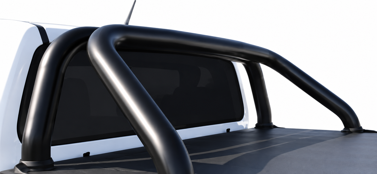 Nissan Navara D23 Single Cab Black Coated Stainless Steel Sports Bar