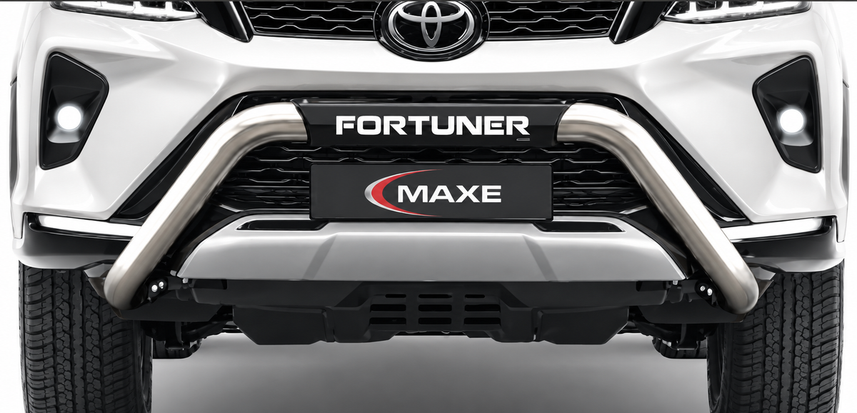 Toyota Fortuner 2020-2025 Polished Stainless Steel Nudge Bar