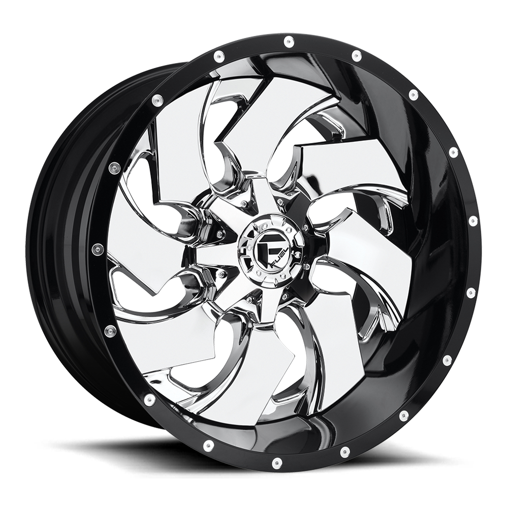 Cleaver Alloy Wheel – Chrome Plated Gloss Black Lip