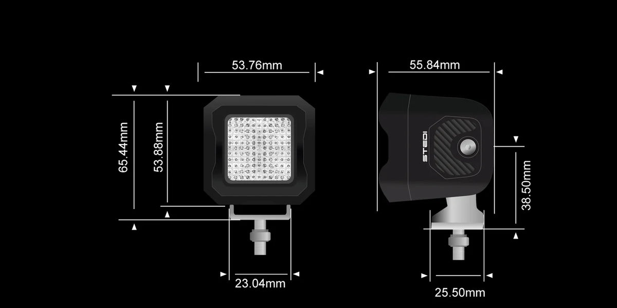 STEDI G1 Black Work Light — Flood — view 4