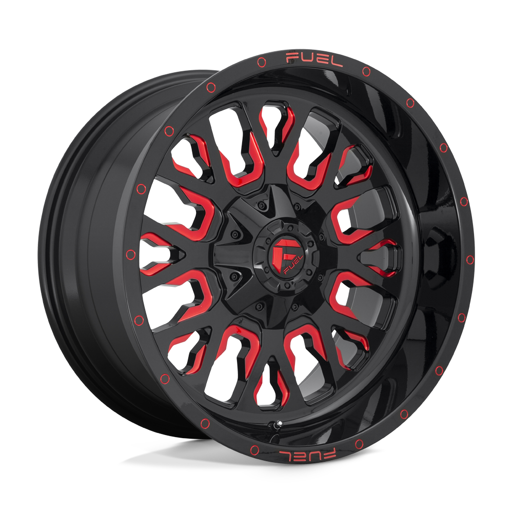 Stroke Alloy Wheel – Gloss Black Red Tinted Clear