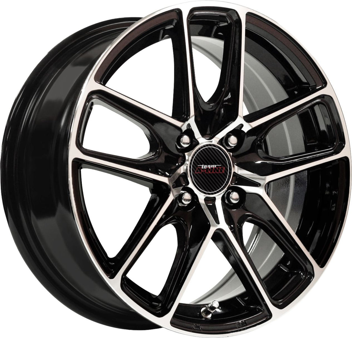 Tusk Black Machined Face Alloy Wheel